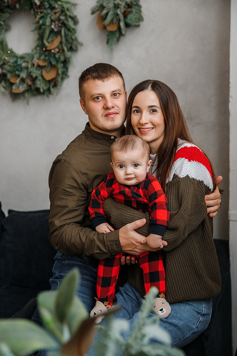 Зимняя фотосессия в студии. Фотограф Олеся Жомер