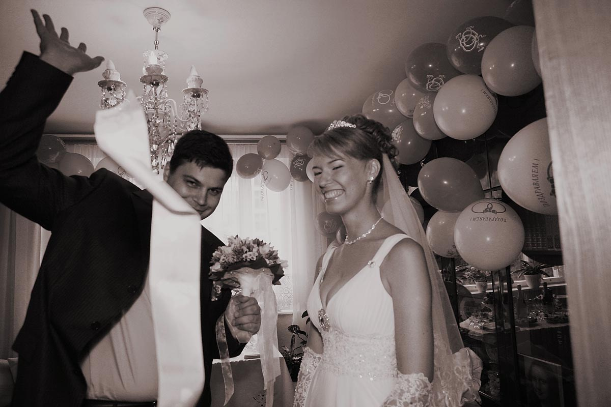 Свадьба Рита и Сергей Обработка в стиле 80-х. Skazka.wfolio.pro