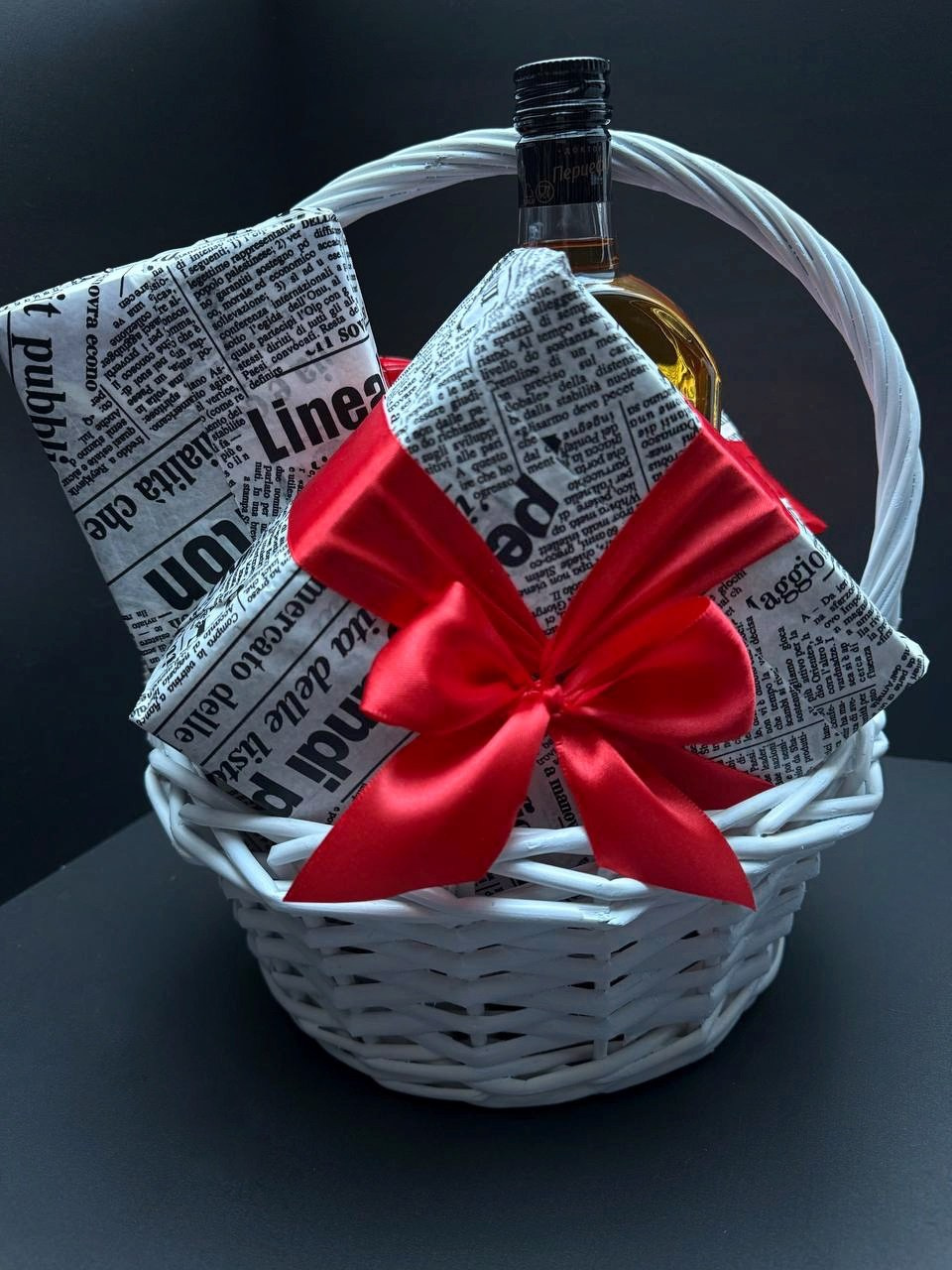 Мужская корзинка «Перцефф». Студия подарочных наборов «Владия»