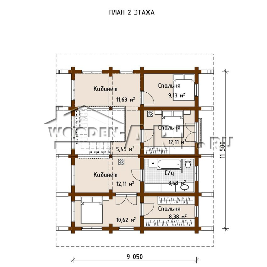 «Романовка» 223 кв. м. Проекты деревянных домов