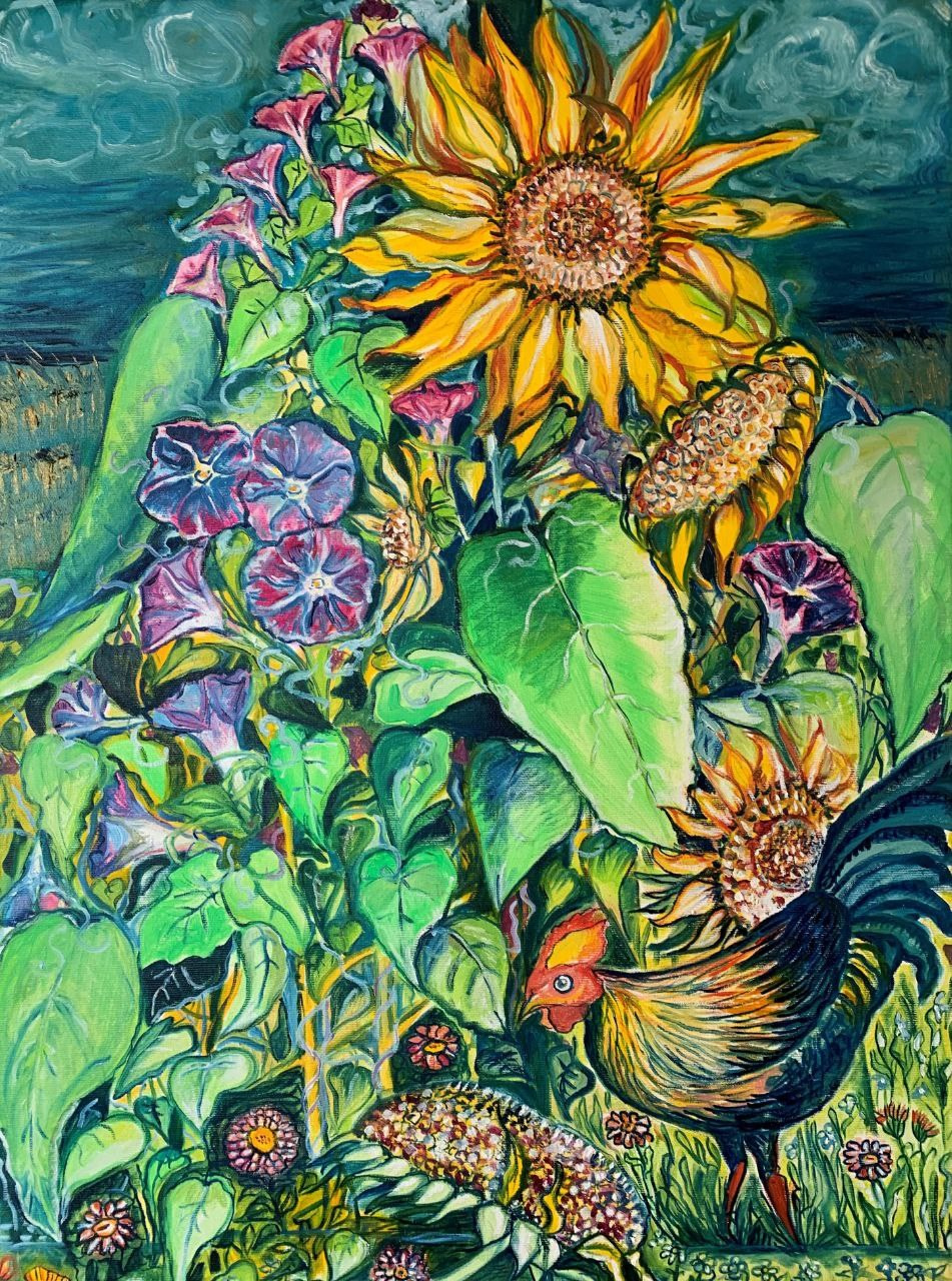 Sunflowers 50/70 Oil on canvas 2021