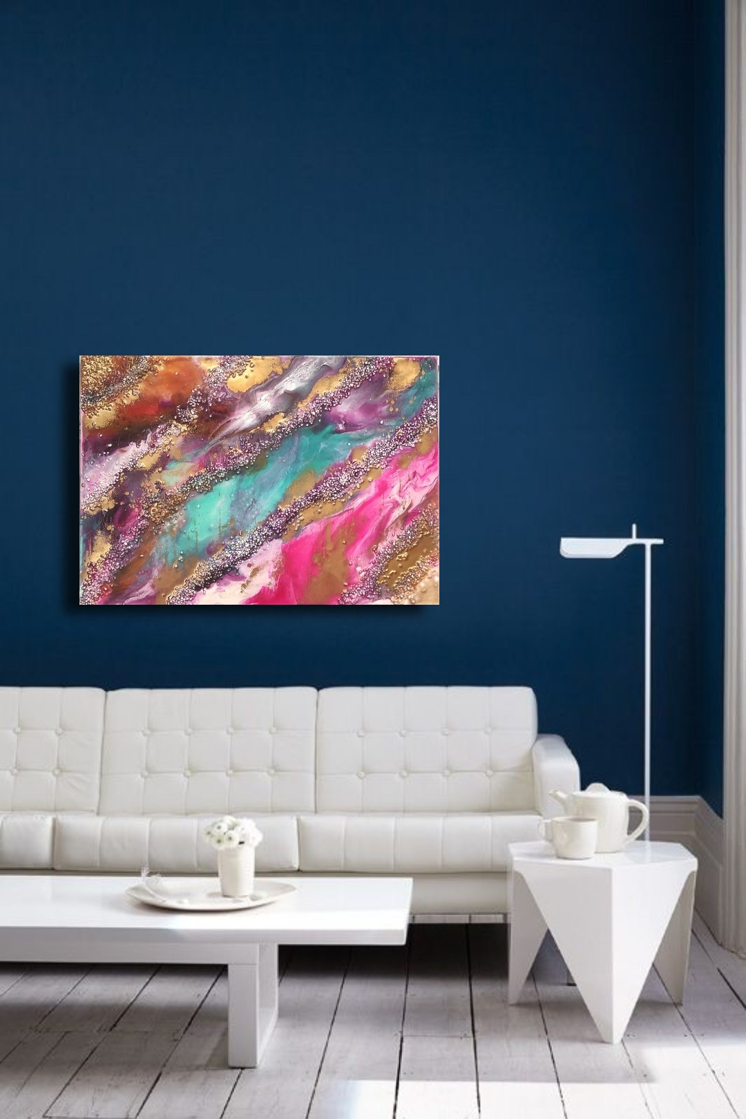 Картрина «Галактика» 50×70. Художник Виктория Руш из Москвы