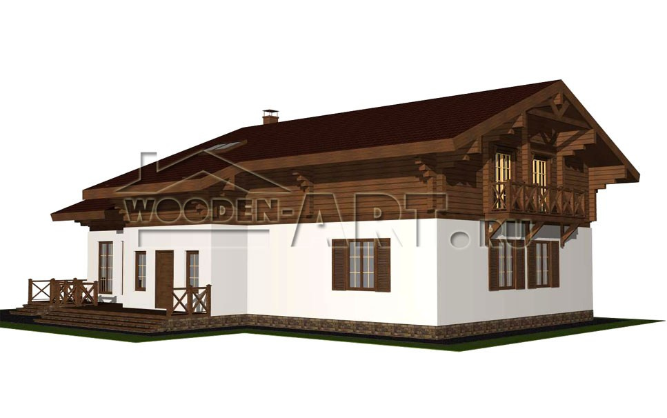 «Каменка» 366 кв. м. Проекты деревянных домов