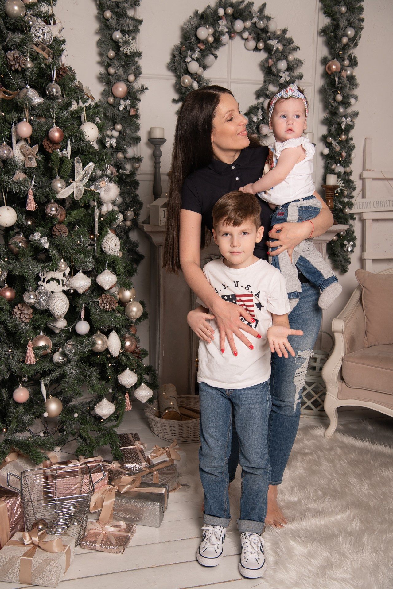 Новогодняя семейная съемка. Фомина Елена Свадебный и семейный фотограф