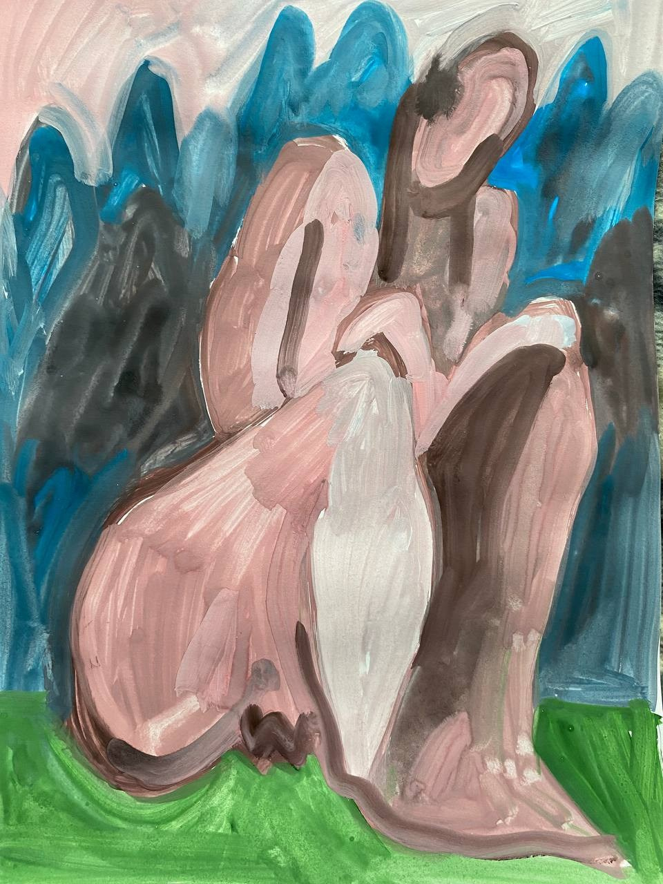 Папка с цветными работами А3. Лилия Ким. Междисциплинарный художник