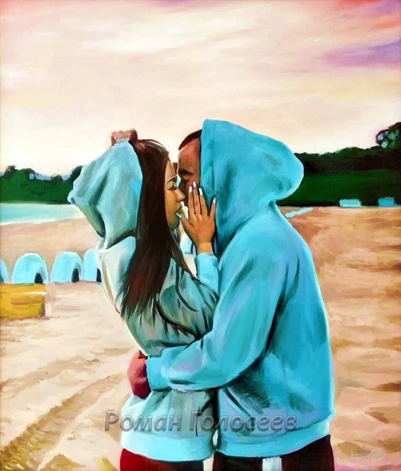 "Нежность", 80х70, холст, масло, 30.08.2018