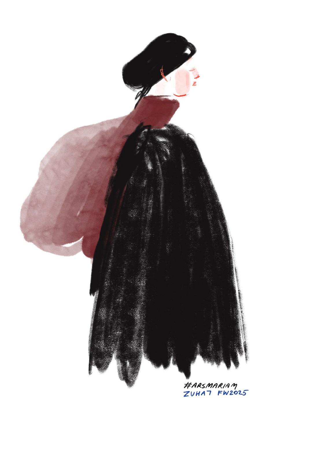 Zuhat FW 2025. Фэшн иллюстратор из Москвы Власенко Мария