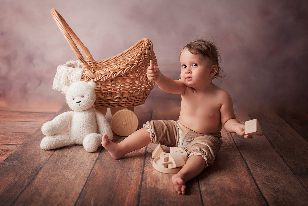 Полиночка, 1 годик. Фотограф новорожденных в Новокузнецке Анна Горошникова