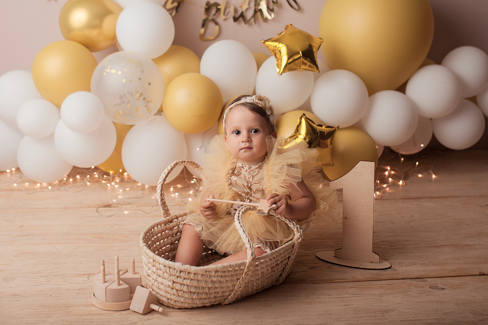 Полиночка, 1 годик. Фотограф новорожденных в Новокузнецке Анна Горошникова