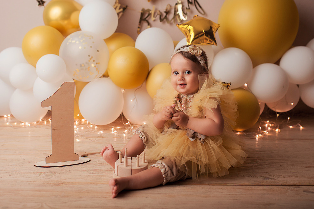 Полиночка, 1 годик. Фотограф новорожденных в Новокузнецке Анна Горошникова