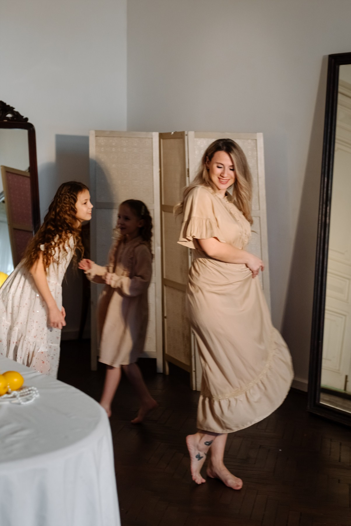 Семейная. Анастасия с дочками. Свадебный и сеейный фотограф в Санкт-Петербурге Елена Худякова