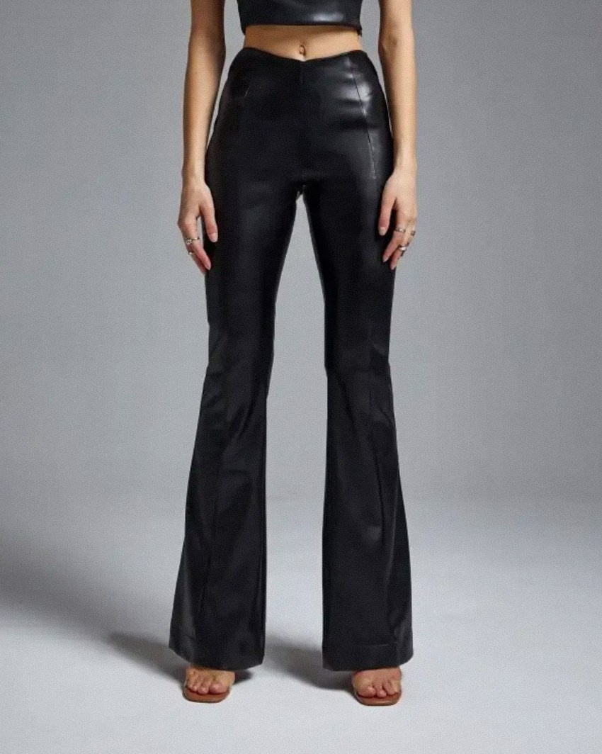 Кожаные штаны  клеш с высокой посадкой 500 руб/час Размер S, M | Залоговая стоимость - 2500 руб 