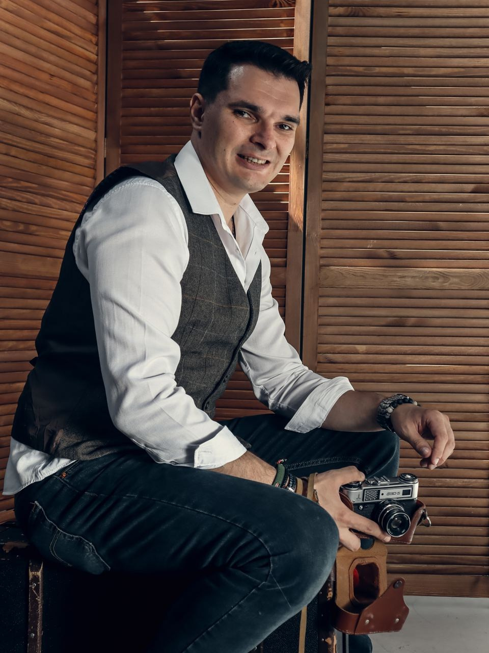 Портрет фотографа Владимира Шевченко. Позитивный контент-фотограф в Санкт-Петербурге Мария Устинова