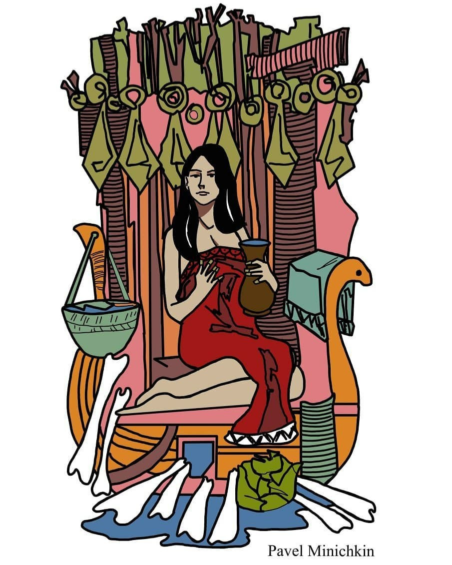 Миничкин Павел. Иллюстрация сказок финно-угров. Финно-угры.Компьютерная графика.