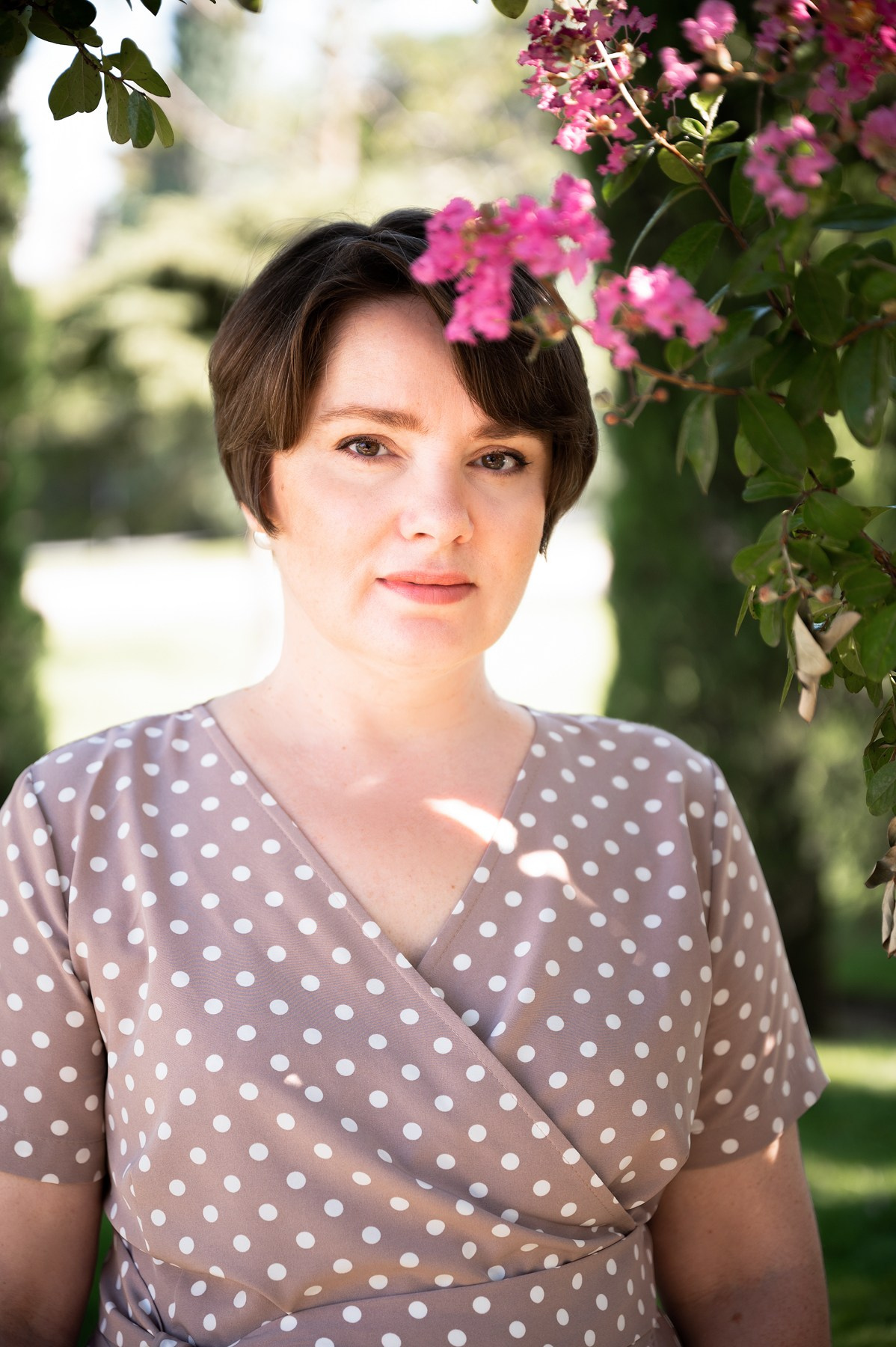 Фотопортрет женщины в парке Галицкого 