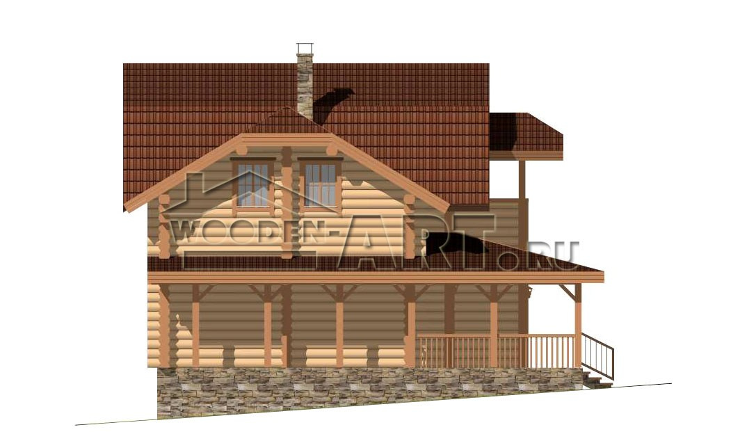 «Алиса» 259 кв. м. Проекты деревянных домов