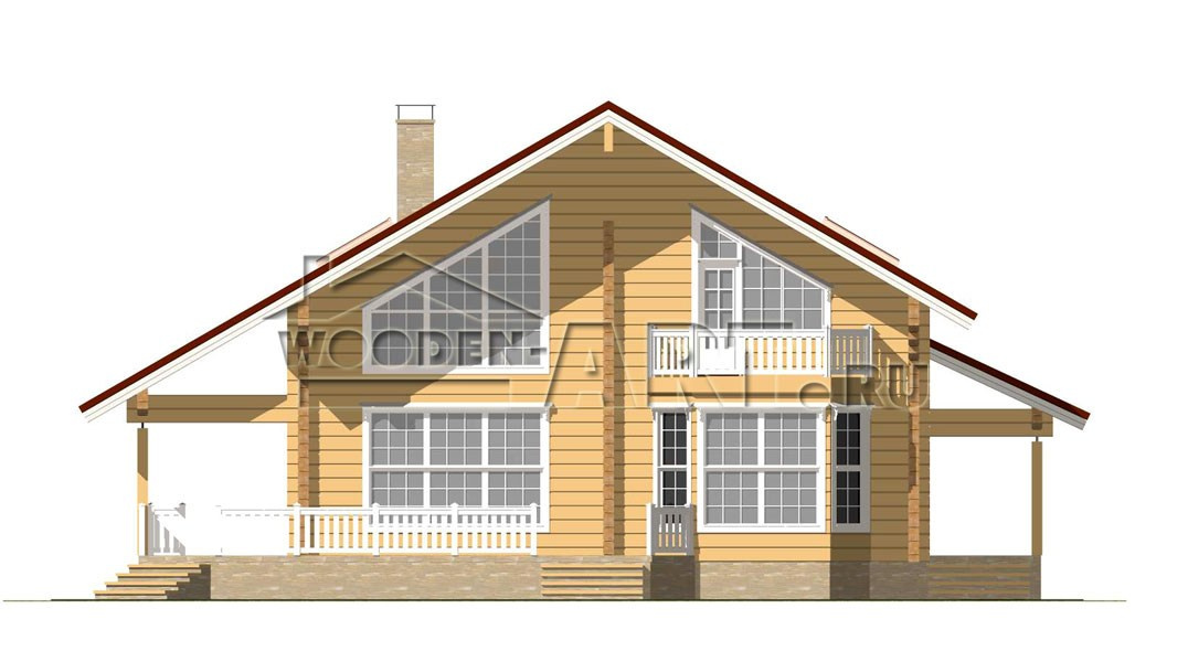 «Скандинавия» 397 кв. м. Проекты деревянных домов