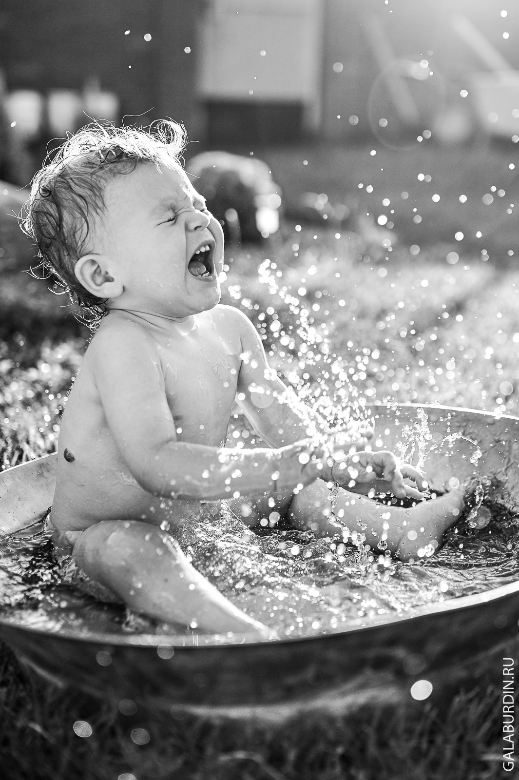 Макар в тазу!. Свадебный и семейный фотограф Михаил Галабурдин и Анна Завадская. Рост