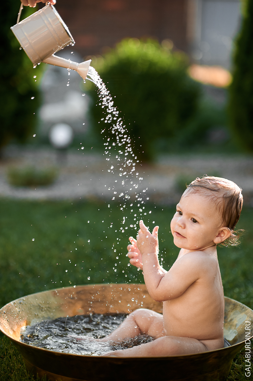 Макар в тазу!. Свадебный и семейный фотограф Михаил Галабурдин и Анна Завадская. Рост