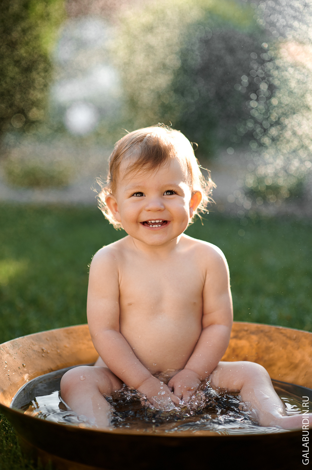 Макар в тазу!. Свадебный и семейный фотограф Михаил Галабурдин и Анна Завадская. Рост