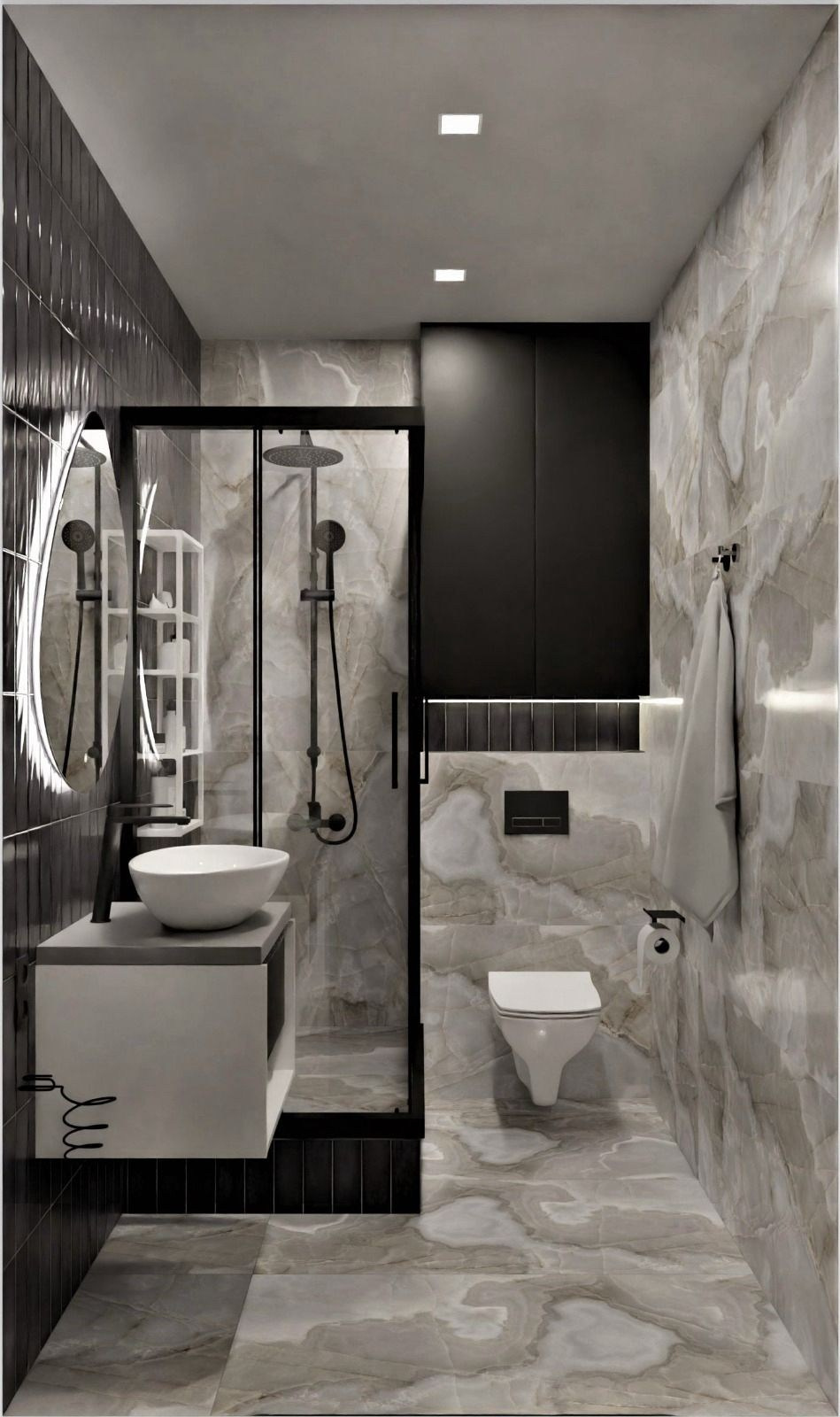 Примеры работ по дизайну ванных нашей студии. Дизайн-интерьера