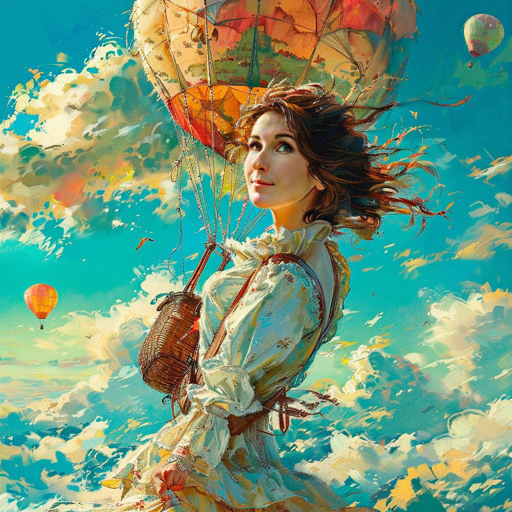 Нейрофотосессия для Марины. Сказочный образ девушки на шаре. ФотоХудожник Харитонова Ирина г. Санкт-Петербург