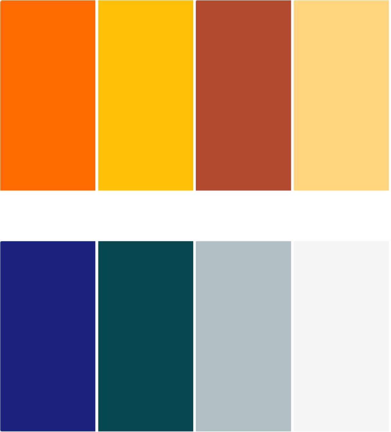 Цветовая палитра проекта Тульские Машины