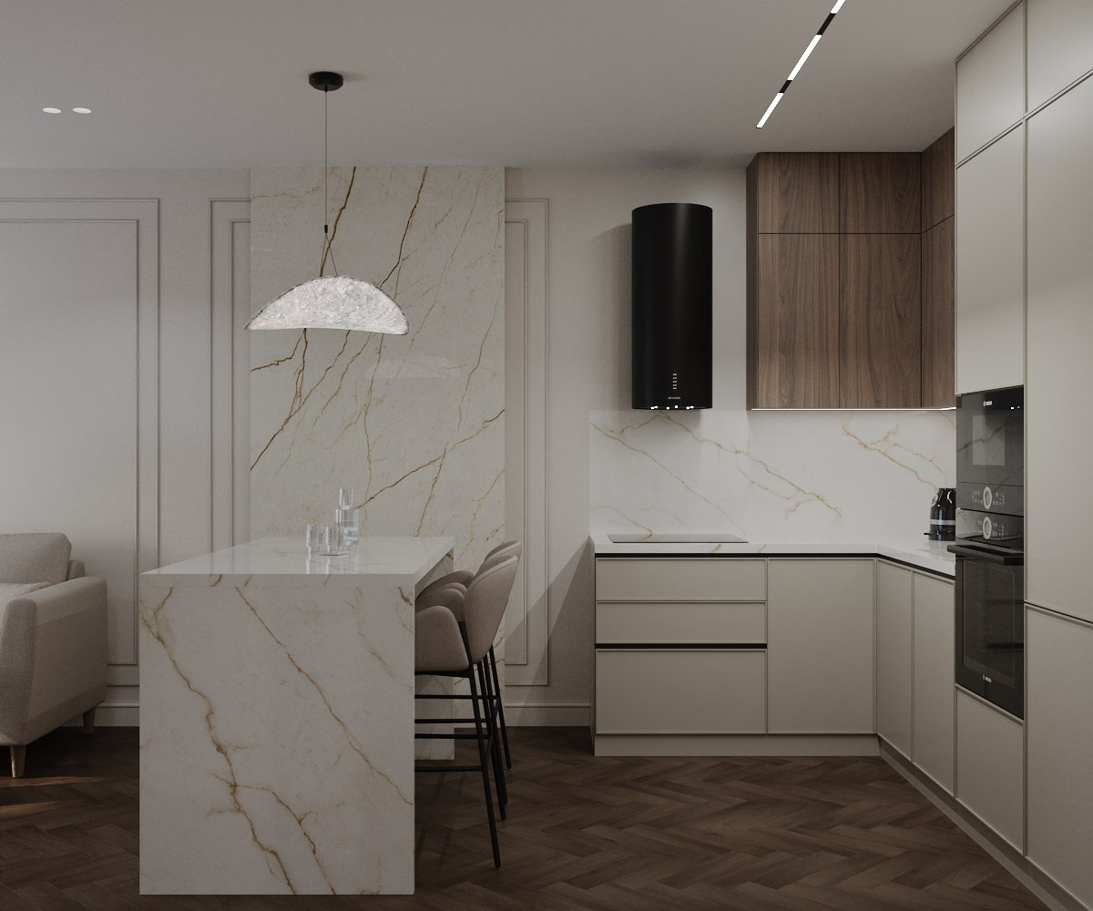 Квартира 52 кв. м. ЖК Сибиряков. Annything design