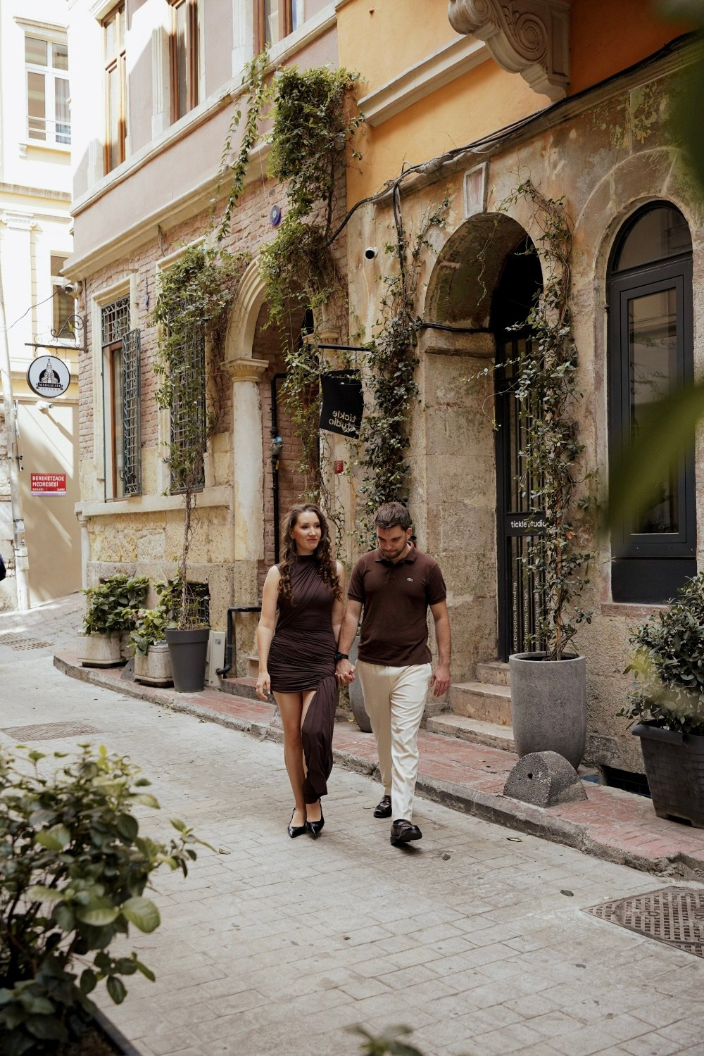 Романтическая фотосессия для пары в Стамбуле.