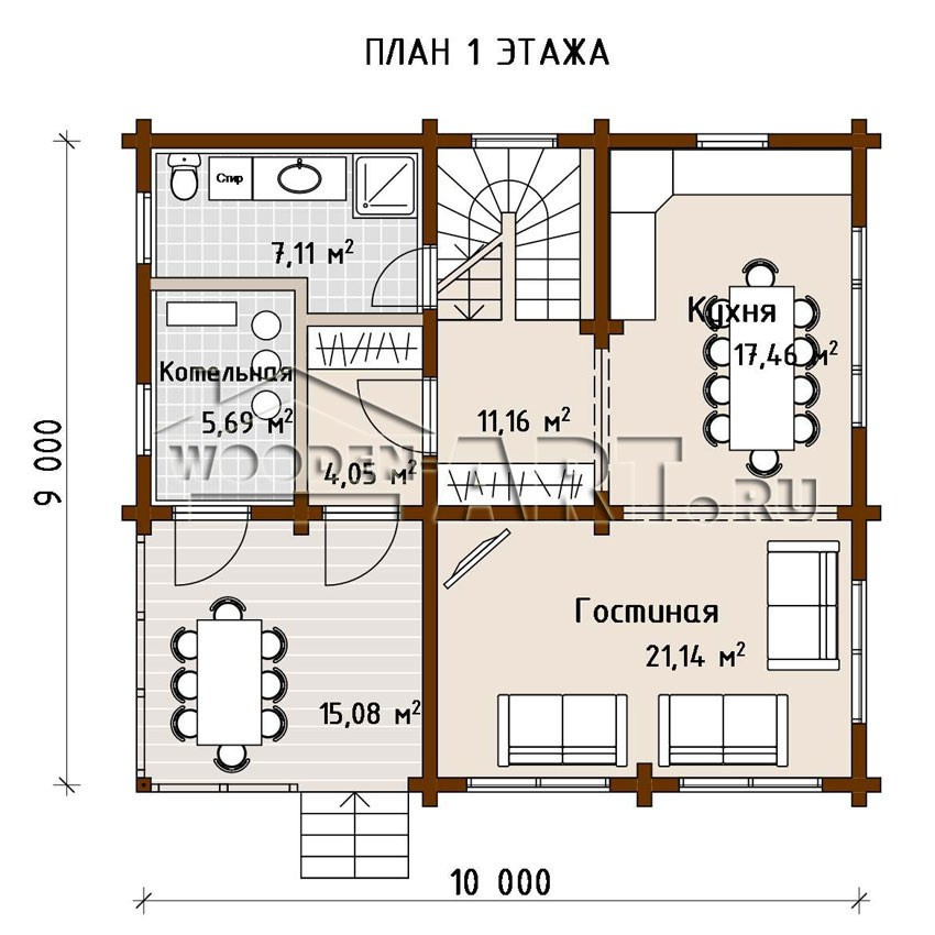 «Некрасово» 165 кв. м. Проекты деревянных домов