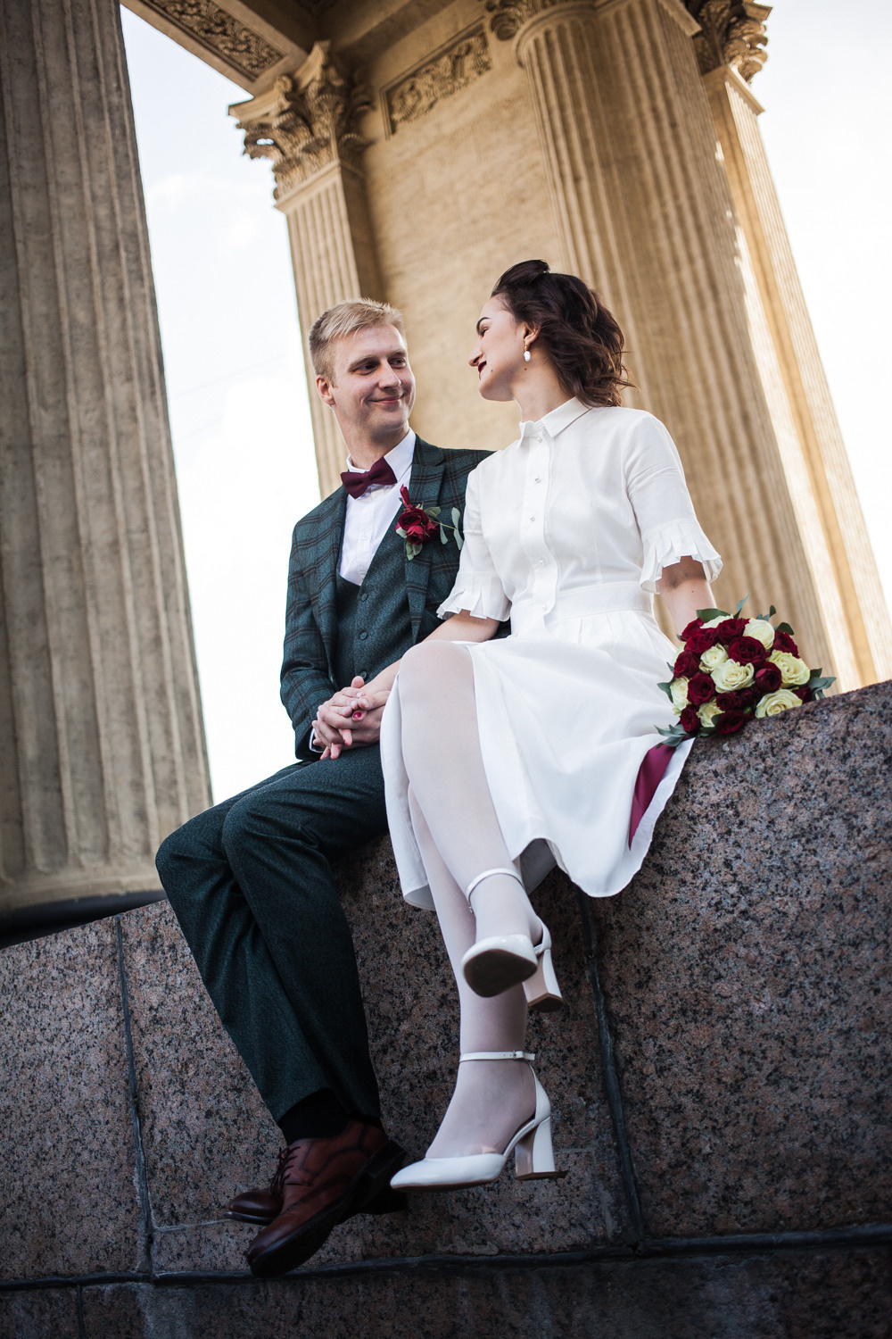 Alexa and Dmitry street wedding. Darin the photographer