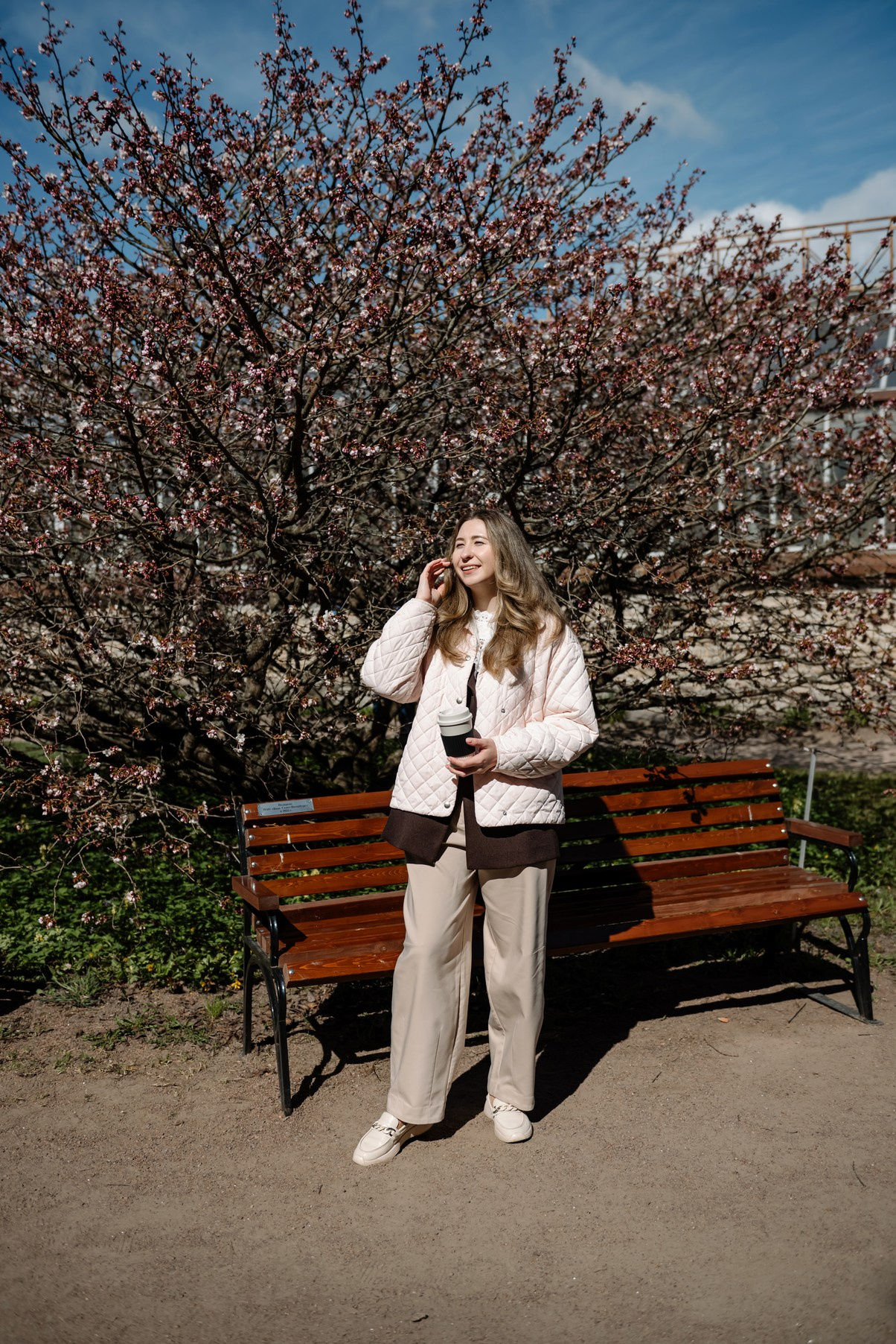 Марина с сакурой. Свадебный и семейный фотограф в Санкт-Петербурге Елена Худякова