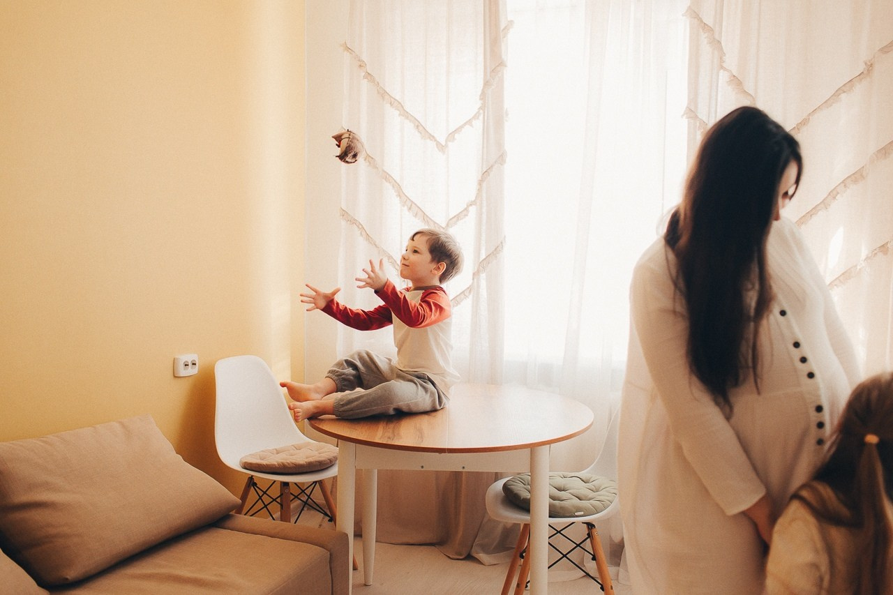 Домашняя съёмка в ожидании малыша. Фотограф Евгения Мальцева, Архангельск