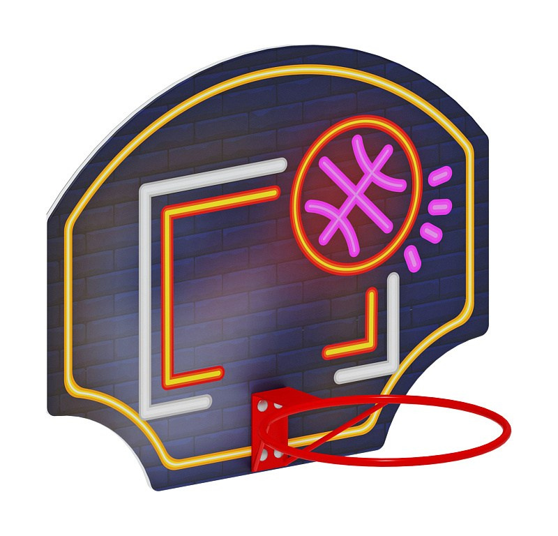 Щит баскетбольный мини (Неон) - СО 1.70.02-02 Габариты (ШхДхВ): 1000х630х800