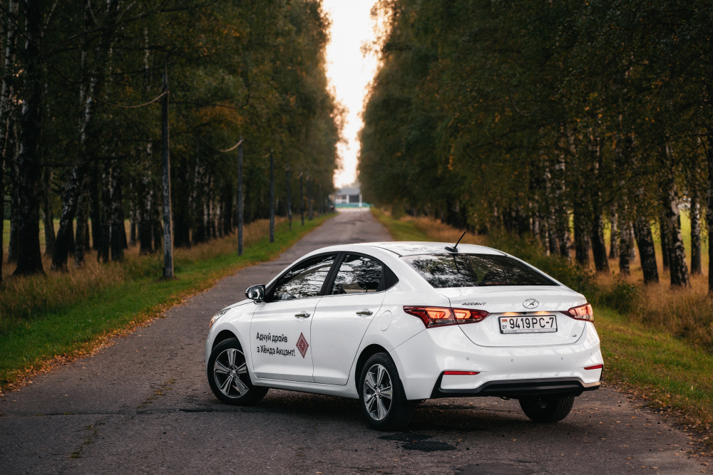 Фотосъёмка автомобилей в Минске. Hyundai Accent 2018