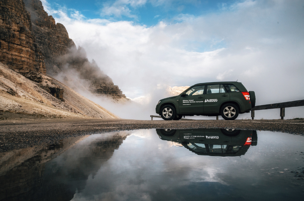 Экспедиция по Альпам в поддержку бренда автомобильных шин. Андрей Бортников. Рекламный фотограф в Грузии