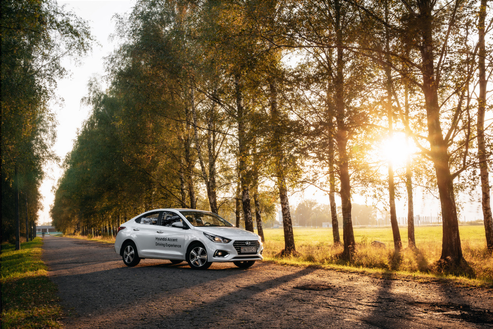 Фотосъёмка автомобилей в Беларуси. Hyundai Accent 2018
