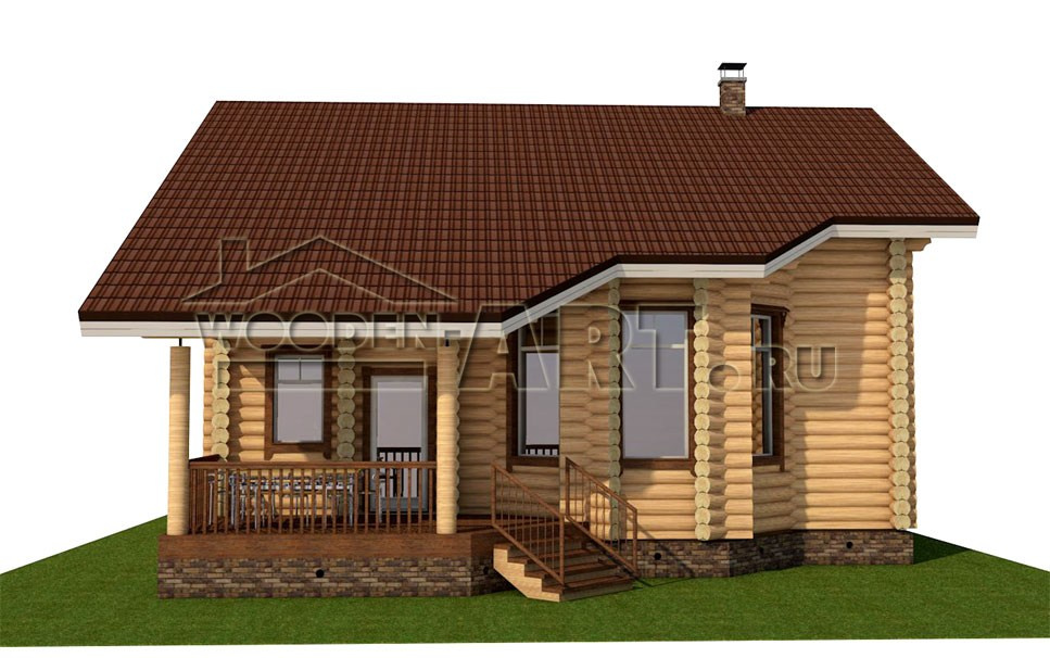 «Дмитровка» 209 кв. м. Проекты деревянных домов