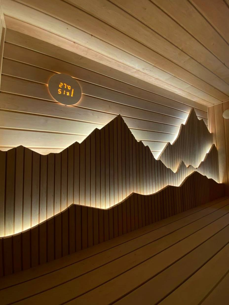 Первая из ныне сущестующих парная, реализованная по проекту «Горы». Наш совместный эксперимент с командой MBSaun. SaunaTopMasters