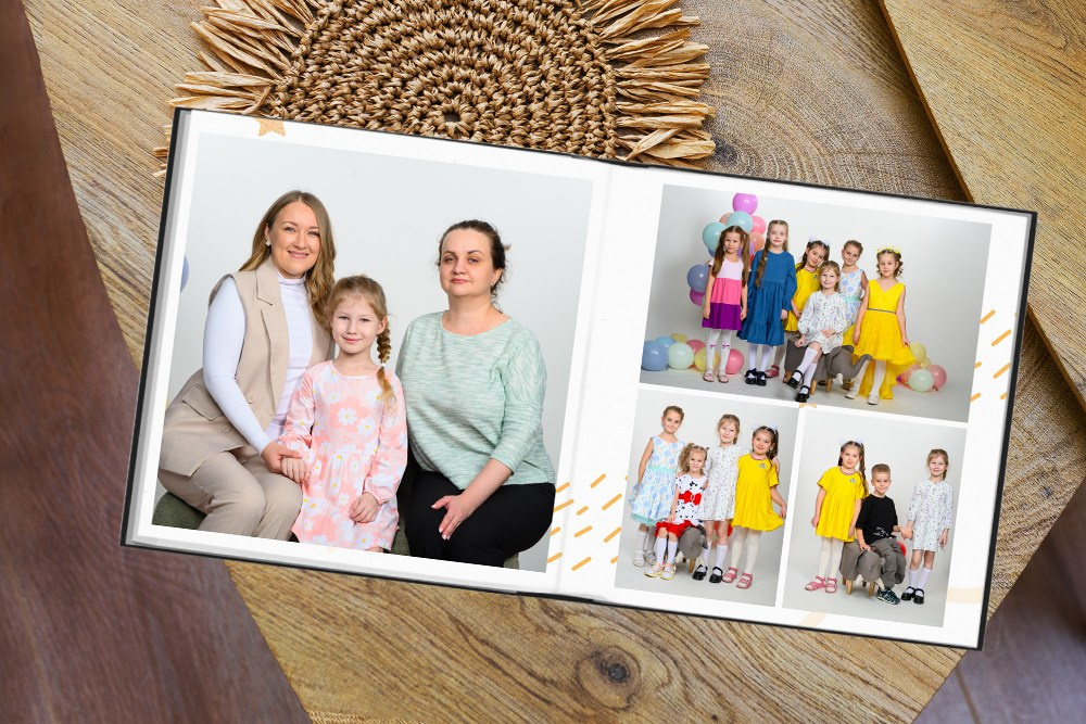 Выпускной альбом для детского сада «Минимализм». Студия выпускных альбомов Ольги Галкиной. Томск