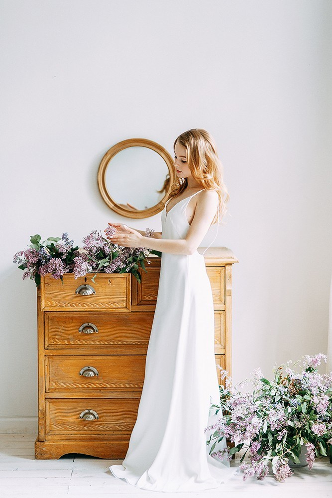 Утро невесты в сирени