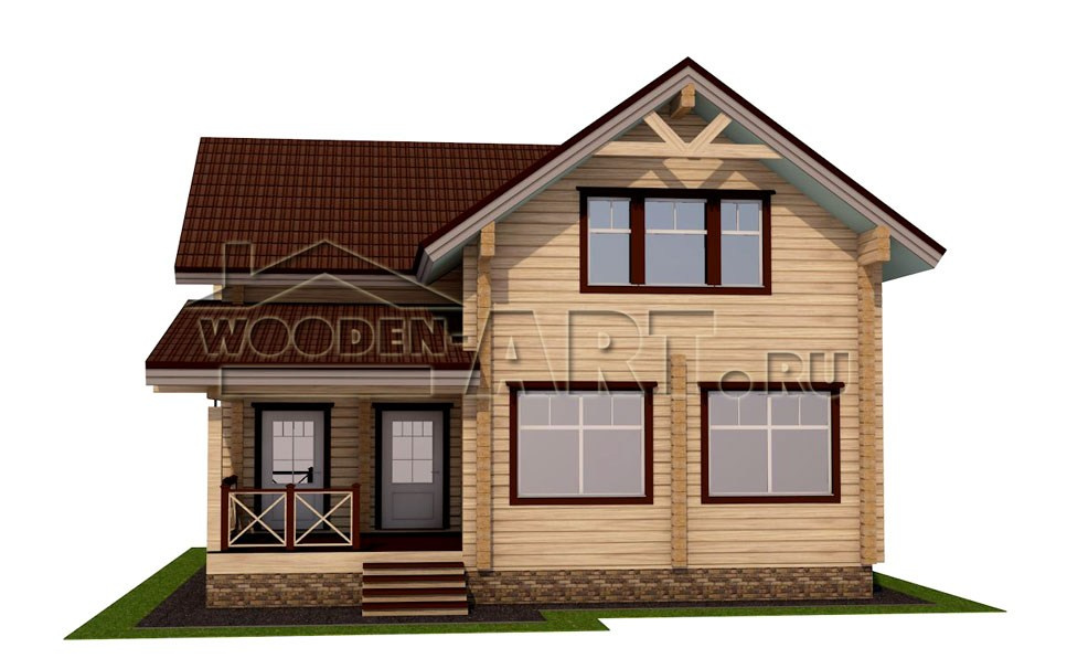 «Некрасово» 165 кв. м. Проекты деревянных домов