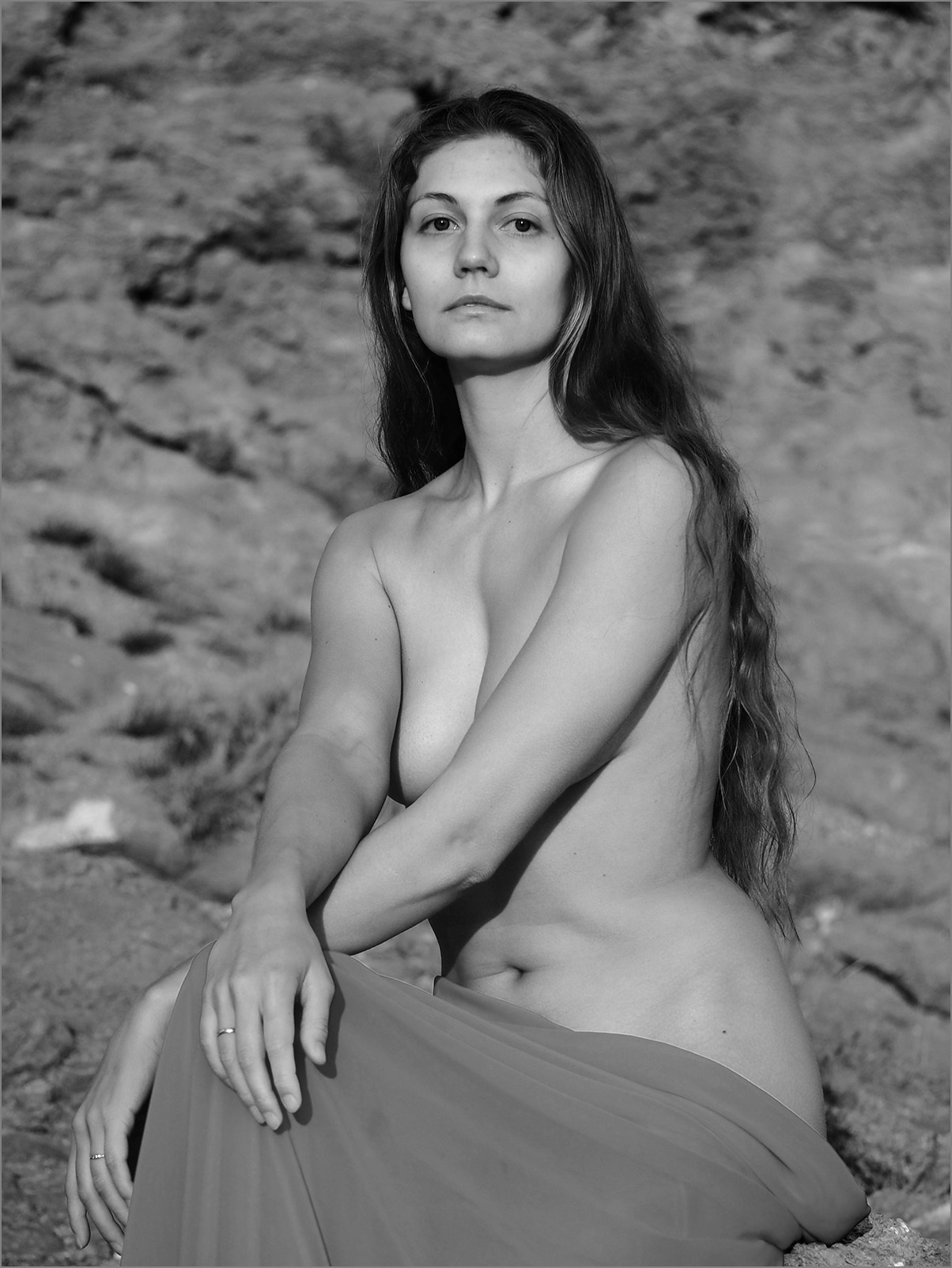 Ню в Крыму (Монохром). Московский фотограф Дмитрий Потапов