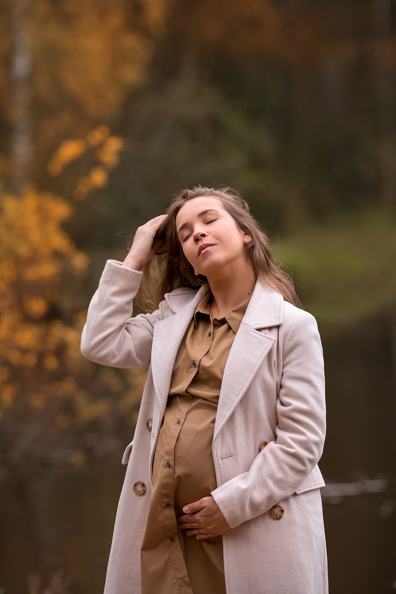 Фотосессия беременности на природе. Фотограф Юлия Кондратьева