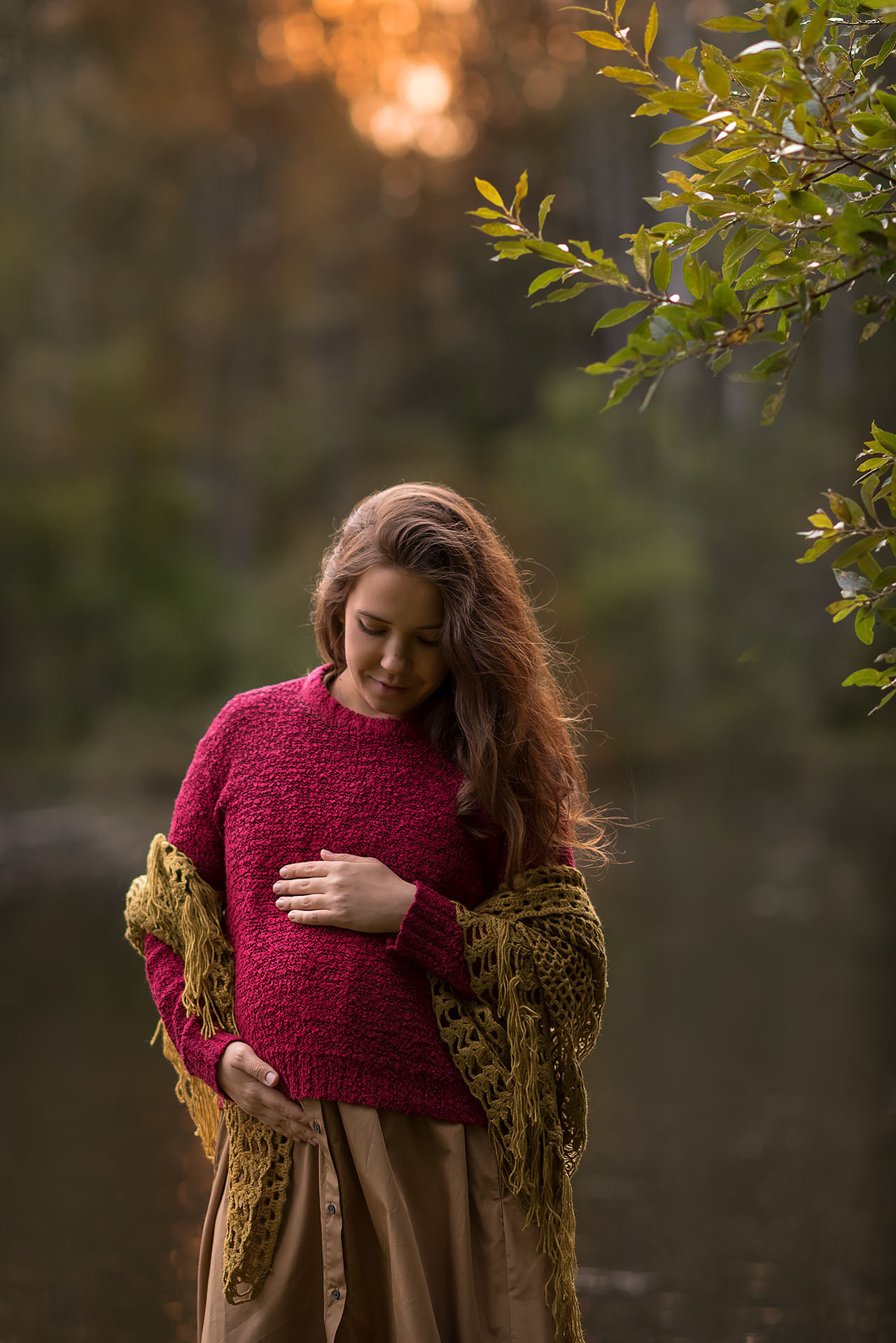 Фотосессия беременности на природе. Фотограф Юлия Кондратьева