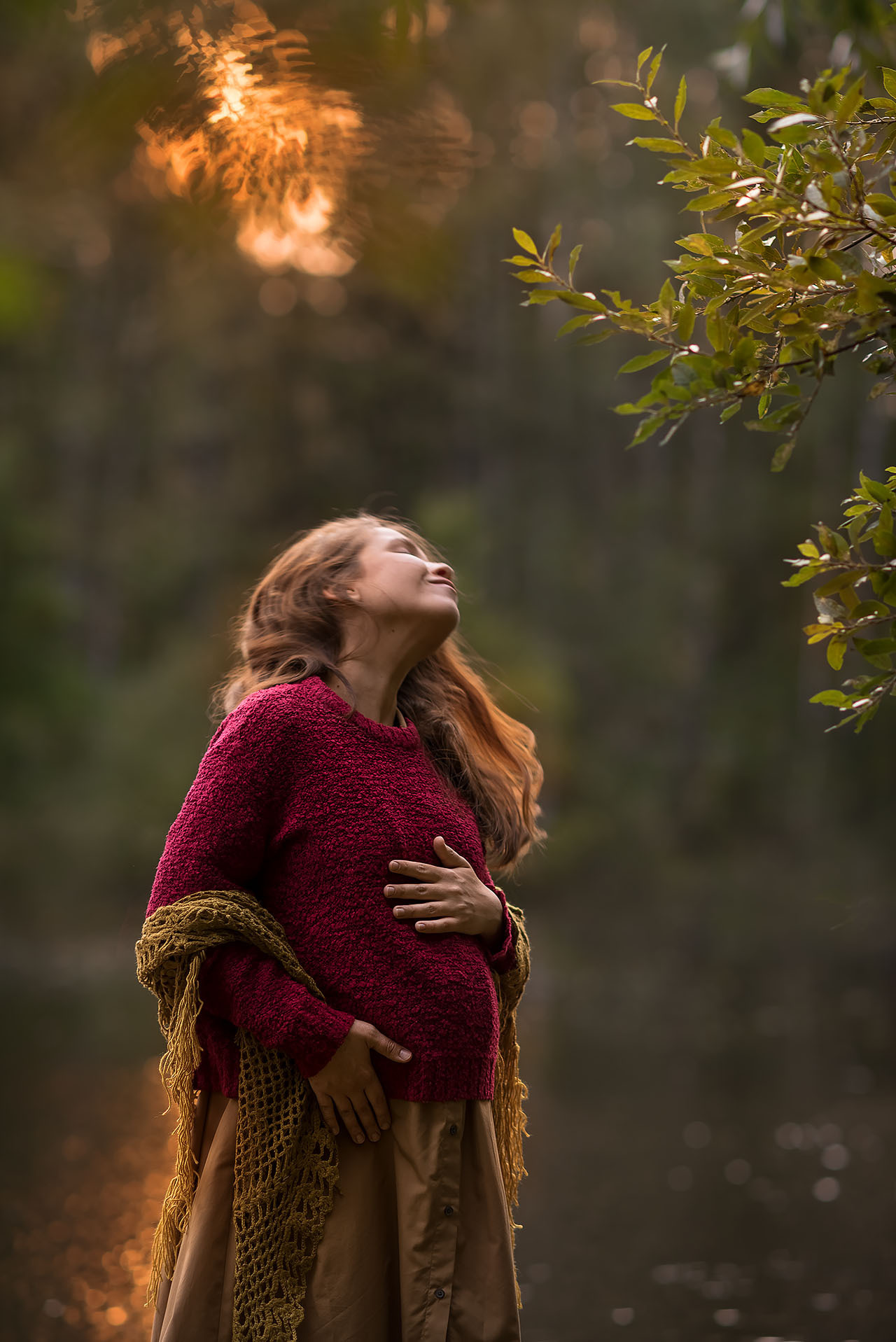 Фотосессия беременности на природе. Фотограф Юлия Кондратьева