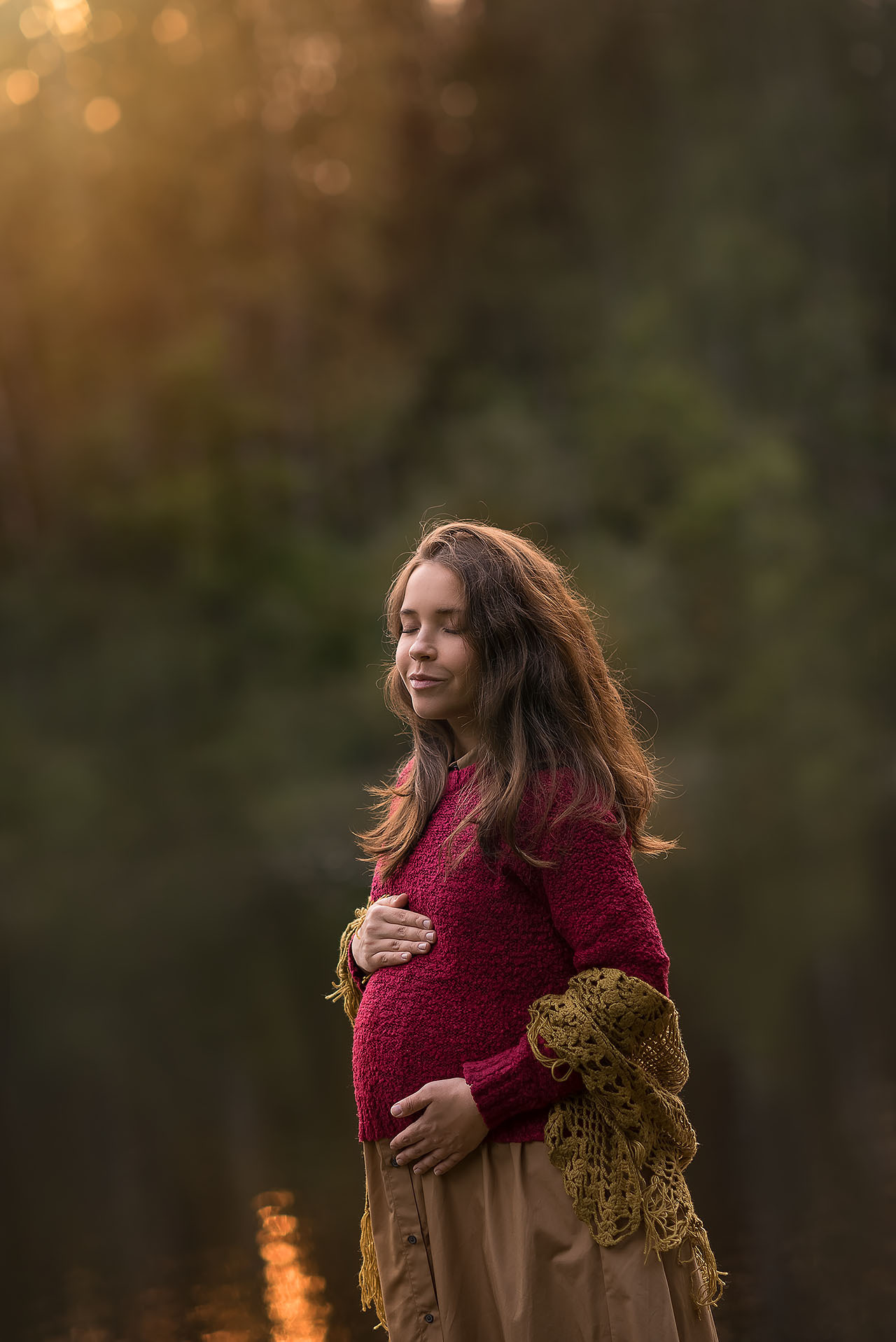 Фотосессия беременности на природе. Фотограф Юлия Кондратьева