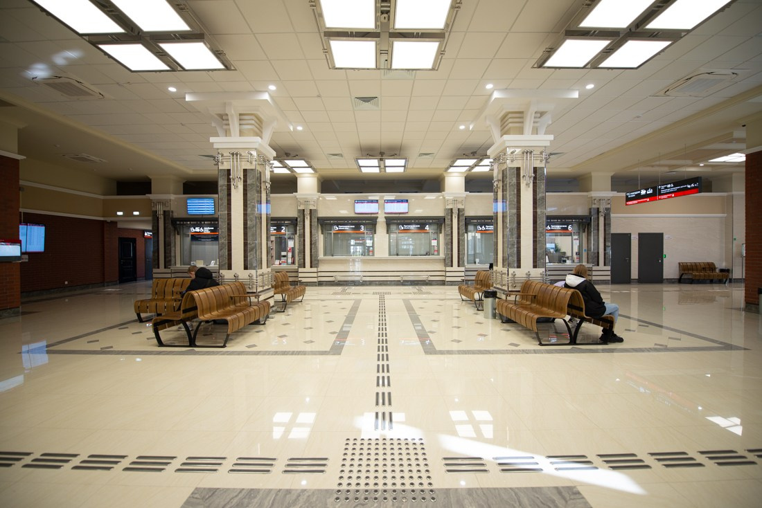 Железнодорожный вокзал в Бердске. Фотограф Сергей Сергеев