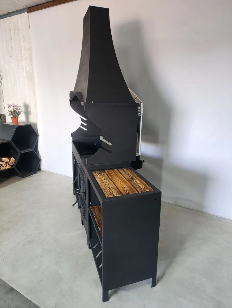 «Джета с вытяжным зонтом и функцией смокер. Купить / заказать мангал для дома в Краснодаре от производителя «Дарбин»