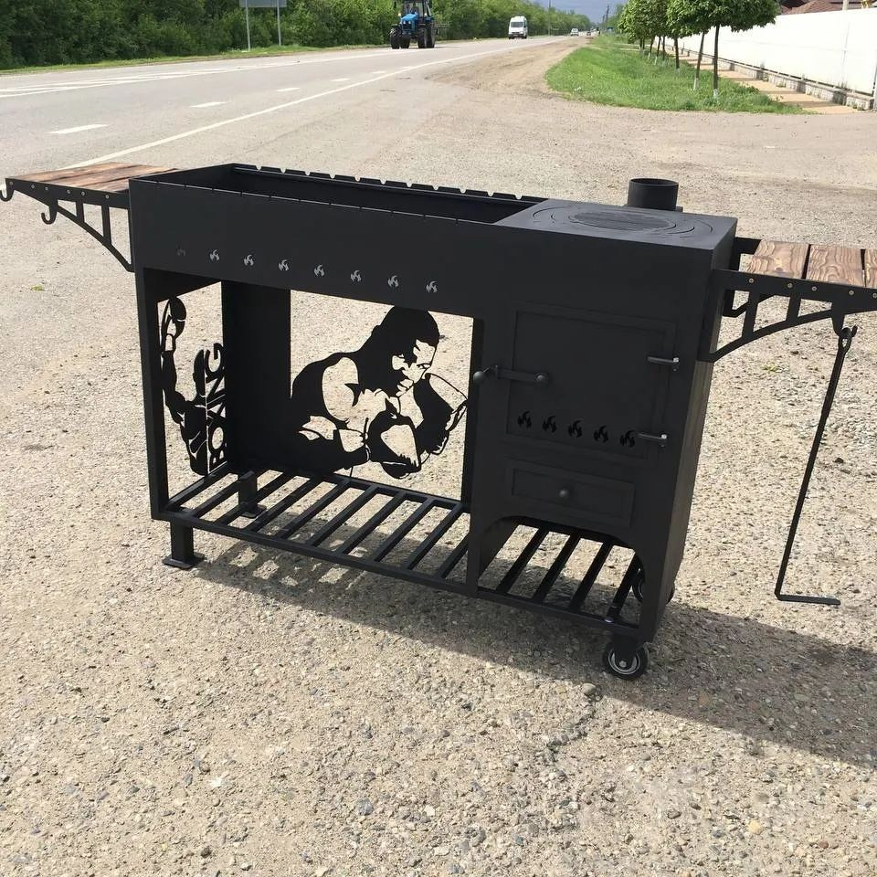 Мангалы с печью под казан. Купить / заказать мангал для дома в Краснодаре от производителя «Мангал Мастер»